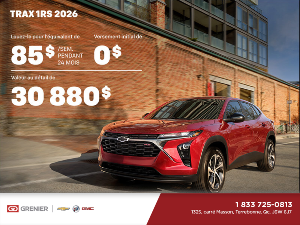 Le Chevrolet Trax 1RS 2026