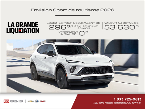 Procurez-vous la Buick Envision 2026