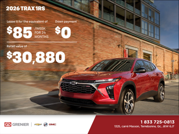 The 2026 Chevrolet Trax 1RS