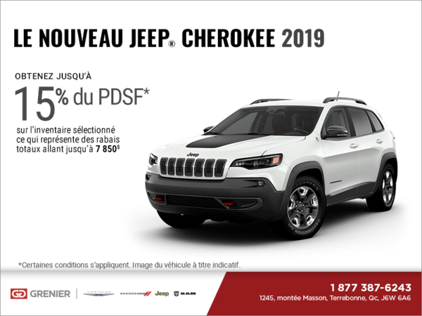 Conduisez un Jeep Cherokee 2019!