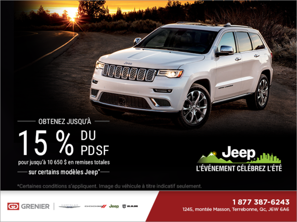 L'événement célébrez l'été Jeep!