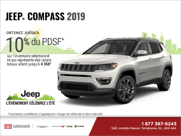 Conduisez un Jeep Compass 2019!