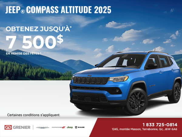 Conduisez un Jeep Compass 2025!