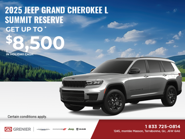 Get the 2025 Jeep Grand Cherokee L!