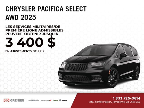 Chrysler Pacifica Select AWD 2026