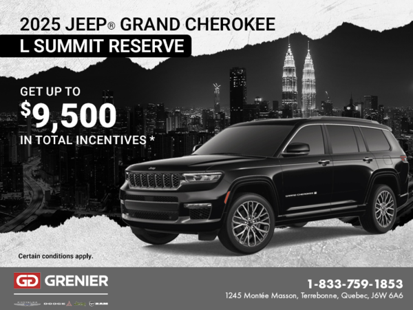 Get the 2025 Jeep Grand Cherokee L!