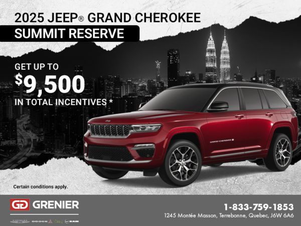 Get the 2025 Jeep Grand Cherokee !