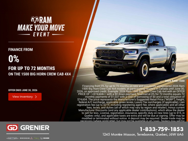 Get the 2026 RAM 1500