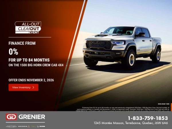 Get the 2026 RAM 1500!
