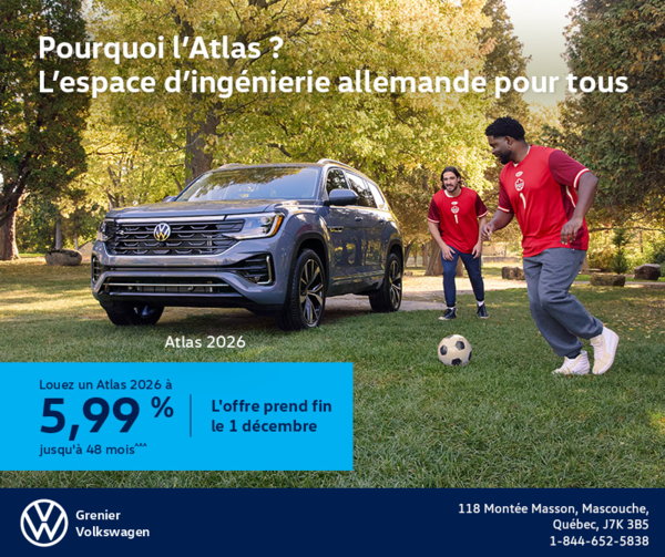 Procurez-vous le Volkswagen Atlas 2026