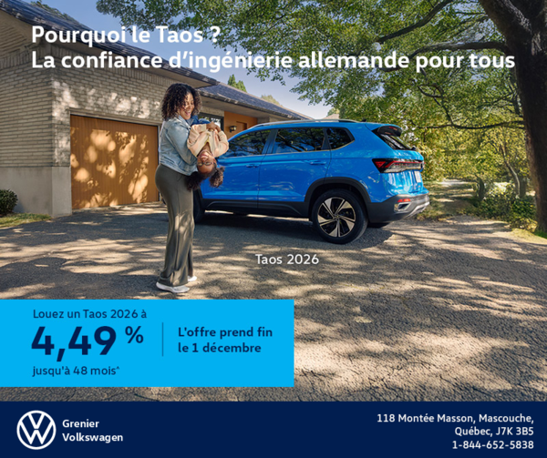 Procurez-vous le Volkswagen Taos 2025