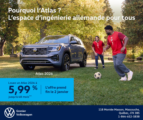 Procurez-vous le Volkswagen Atlas 2026