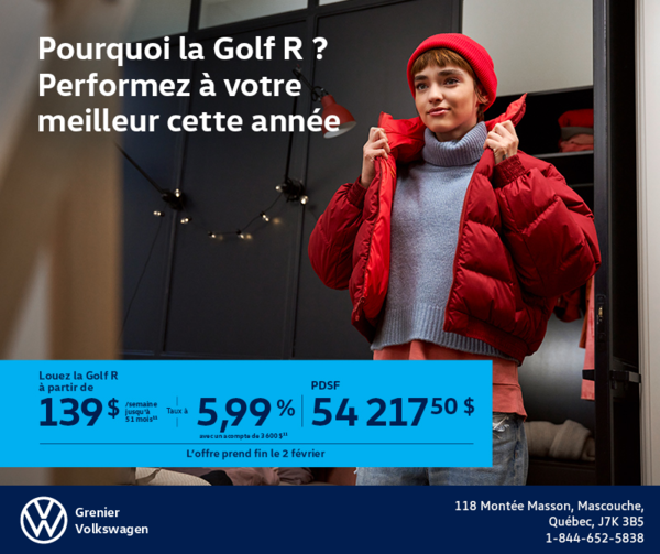 Procurez-vous la Volkswagen Golf R 2026