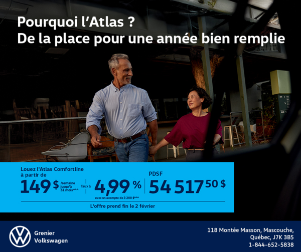 Procurez-vous le Volkswagen Atlas 2026