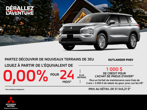 Procurez-vous le Mitsubishi Outlander Phev 2025