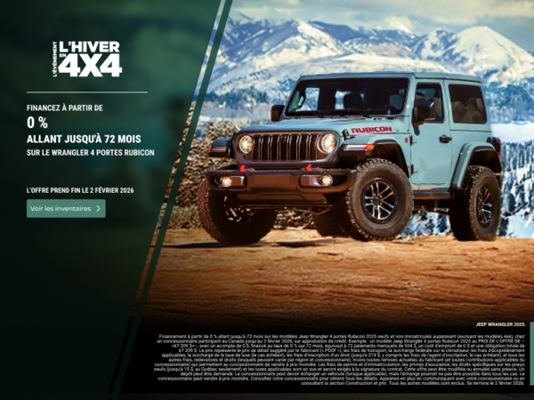 Conduisez un Jeep Jeep Wrangler 2025!