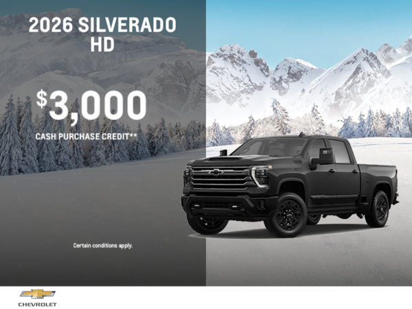 Get the 2026 Chevrolet Silverado HD