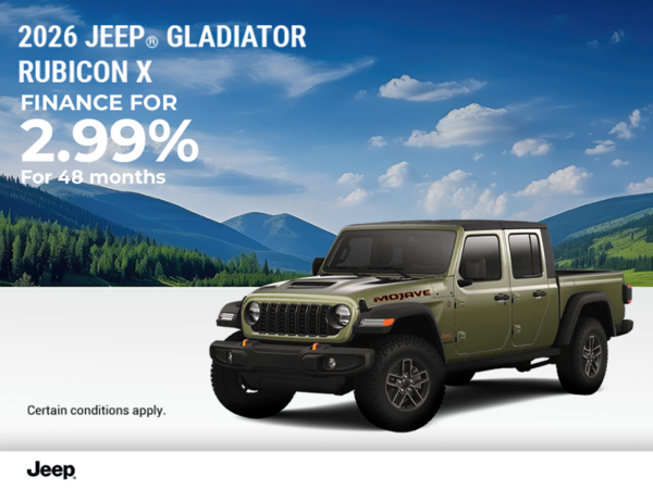 Get the 2026 Jeep Gladiator!