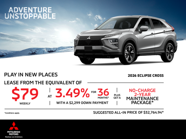 Get the 2026 Mitsubishi Eclipse Cross