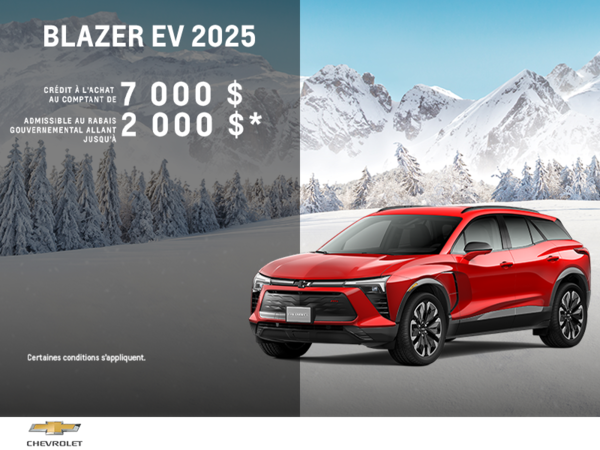 Procurez-vous le Chevrolet Blazer EV 2025