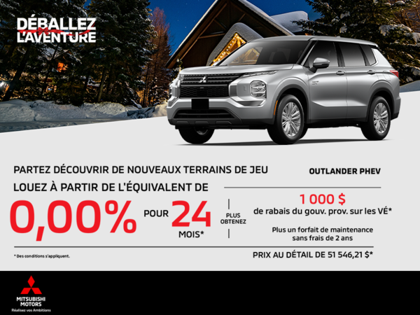 Procurez-vous le Mitsubishi Outlander Phev 2025