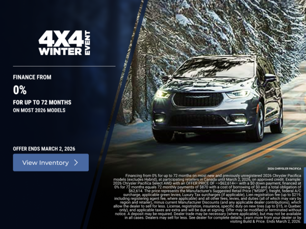 Chrysler's Monthly Event