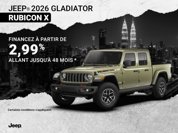 Conduisez un Jeep Gladiator 2026!