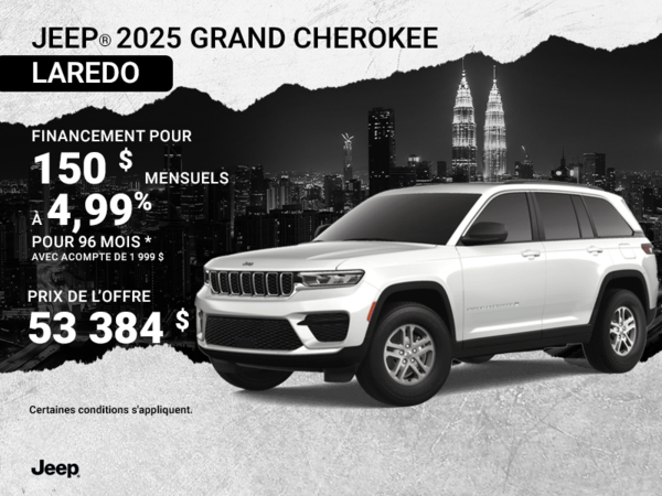 Conduisez un Jeep Grand Cherokee 2026!