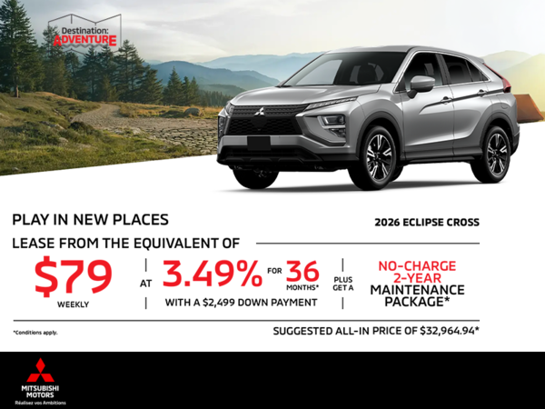 Get the 2026 Mitsubishi Eclipse Cross