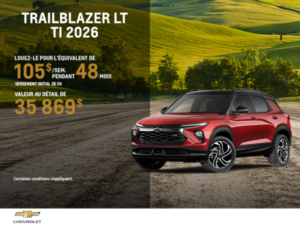 Le Chevrolet Trailblazer LT TI 2026