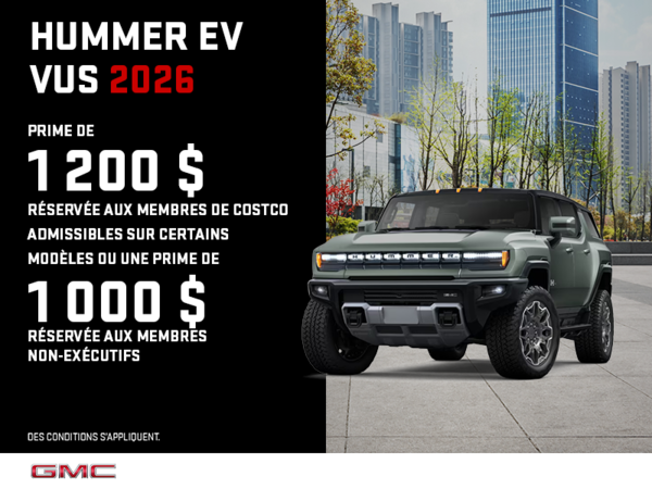 Le GMC Hummer EV VUS 2026