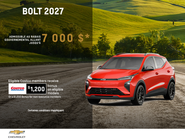 Procurez-vous le Chevrolet Bolt 2027