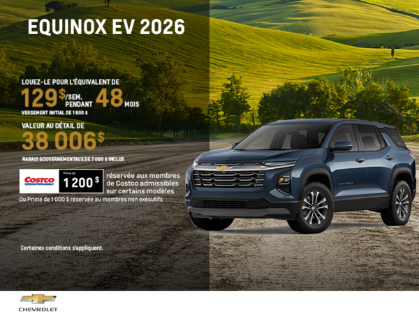 Procurez-vous le Chevrolet Equinox EV 2026