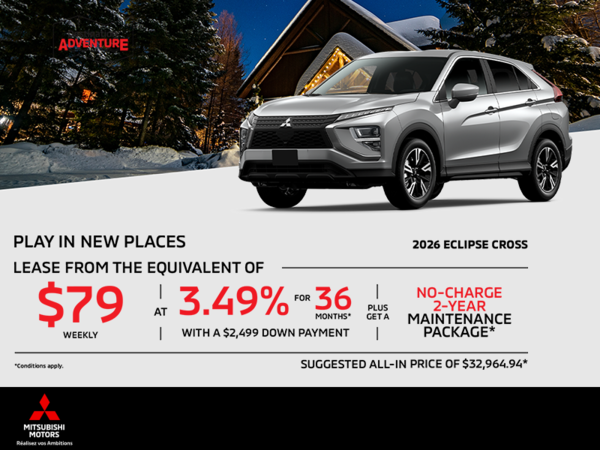 Get the 2026 Mitsubishi Eclipse Cross