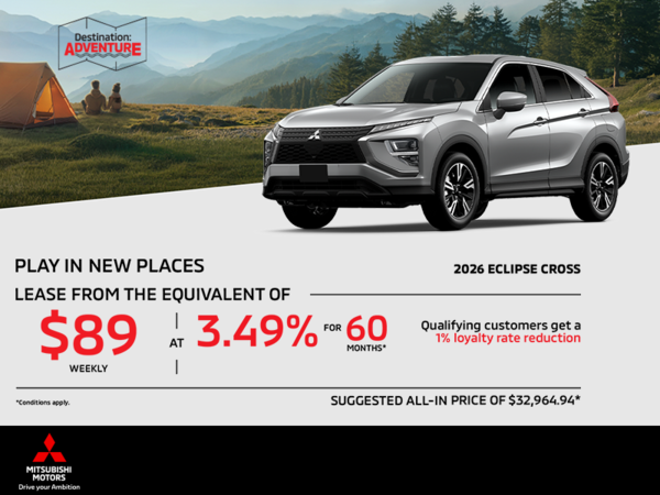 Get the 2026 Mitsubishi Eclipse Cross