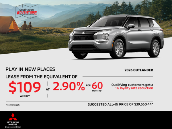 Get the 2026 Mitsubishi Outlander