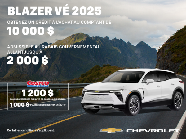 Procurez-vous le Chevrolet Blazer VÉ 2025
