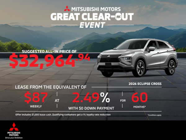 2026 Mitsubishi Eclipse Cross