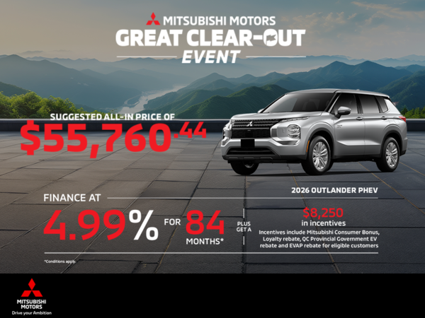 2026 Mitsubishi Outlander PHEV