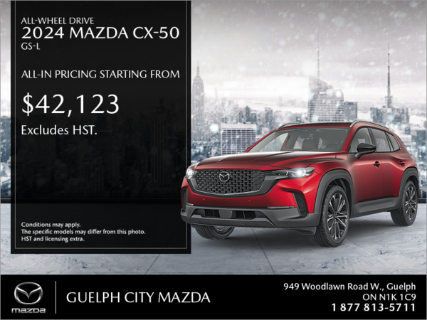Guelph City Mazda - Get the 2024 Mazda CX-50 Today!
