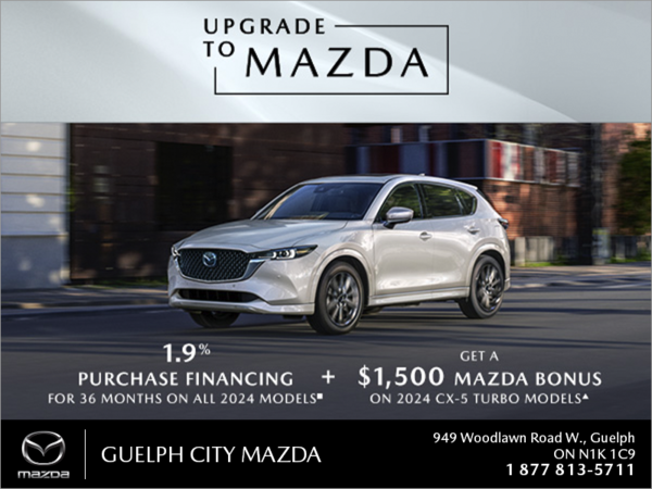 Guelph City Mazda - Get the 2024 Mazda CX-5 today!