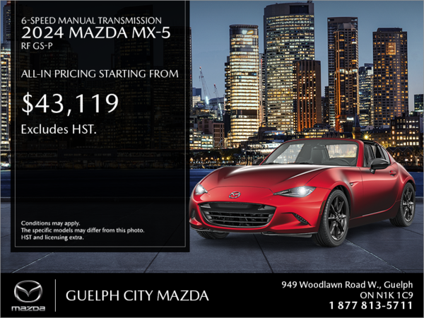 Guelph City Mazda - Get the 2024 Mazda MX-5 today!