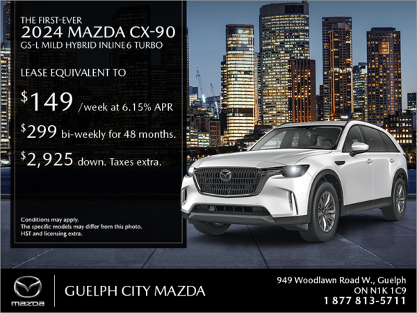 Guelph City Mazda - The 2024 Mazda Mild Hybrid CX-90