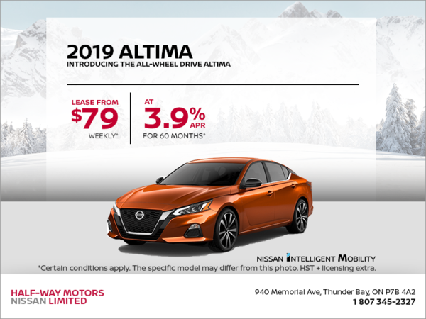 Get the 2019 Nissan Altima Today!