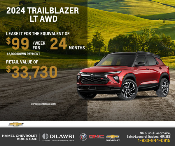 Get the 2024 Chevrolet Trailblazer LT AWD