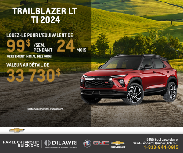 Le Chevrolet Trailblazer LT 2024