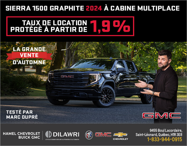 Le GMC Sierra 1500 Graphite 2024