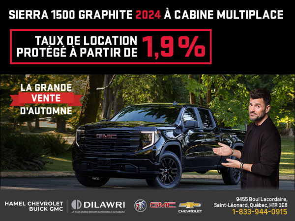 Le GMC Sierra 1500 Graphite 2024