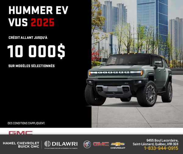 Le GMC Hummer EV VUS 2025