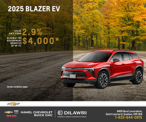 Get the 2025 Chevrolet Blazer EV
